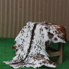 Premium Dark Brown Goat Skin Rug - Rustic Charm for Modern and Classic Interiors