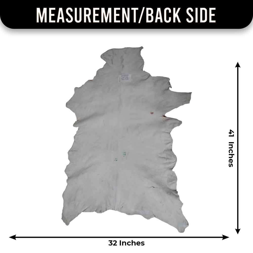 Luxurious Brown White Goat Skin Rug - Soft, Durable & Eco-Friendly - Perfect for Kids - Pets - Hypoallergenic - Non-Slip Suede Back - Celestial Leather Limited