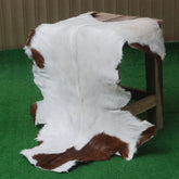 Handcrafted Dark Brown Goat Skin Rug – Authentic Elegance for Your Home
