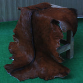 Luxurious Brown & White Goat Skin Rug - Soft, Durable, and Eco-Friendly - Handmade Pure Goat Skin Floor Rug - Non-Slip Suede Back