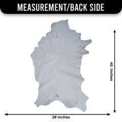 Luxury Brown & White Goat Skin Rug - Premium Quality Handcrafted Natural Goat Hide Rug for Home Decor - Celestial Leather Limited