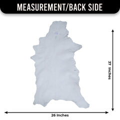 Natural Black and White Goat Hide Rug - Luxurious and Stylish Floor Accent