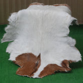 Decorative Dark Brown Goat Skin Rug - Luxurious Touch for Living Spaces
