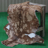 Goat Skin Rug: Tri-Color genuine Goat hide rug
