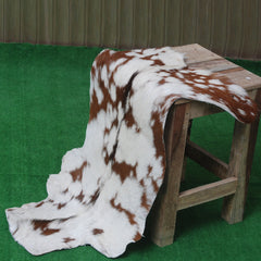 Stylish Dark Brown Goat Hide Rug - Perfect Accent for Contemporary Homes
