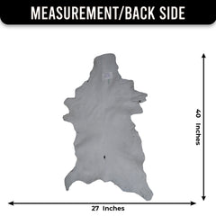 Modern Sophistication: Genuine Black & White Goat Skin Throw Rug - Hypoallergenic - Eco-Friendly - Unique Animal Skin Goathide - Non-Slip - Celestial Leather Limited