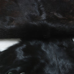 Statement-Making Black & White Goat Hide Rug - Premium Hair-On Goatskin - Modern Sophistication - Natural, Kid - Pet-Friendly