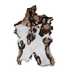 Luxurious Multicolour Goat Skin Rug - Handmade, Soft & Hypoallergenic Floor Rug - Unique Eco-Friendly Home Decor