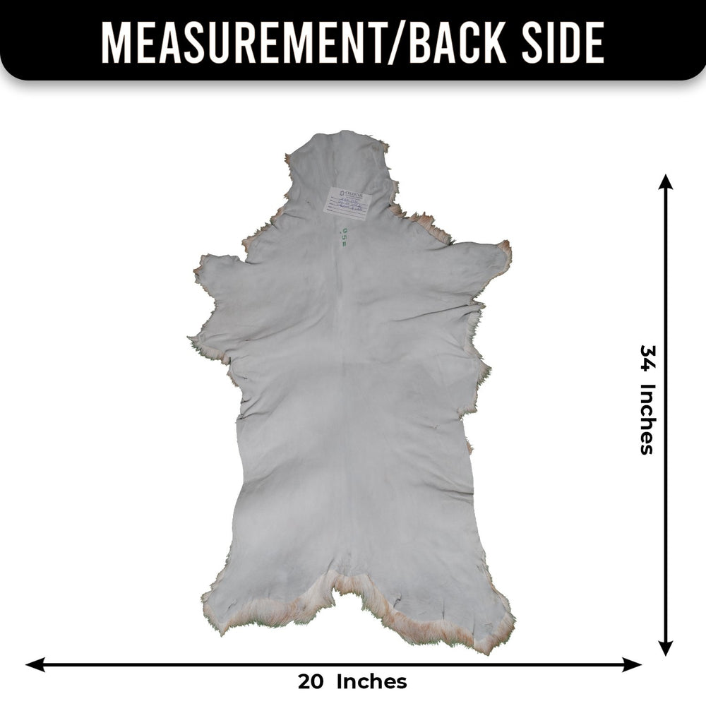 Luxurious Handmade Brown & White Goat Skin Rug | Soft, Kid & Pet-Friendly, Non-Shedding | Natural, Eco-Friendly Rustic Charm | Sustainable - Celestial Leather Limited