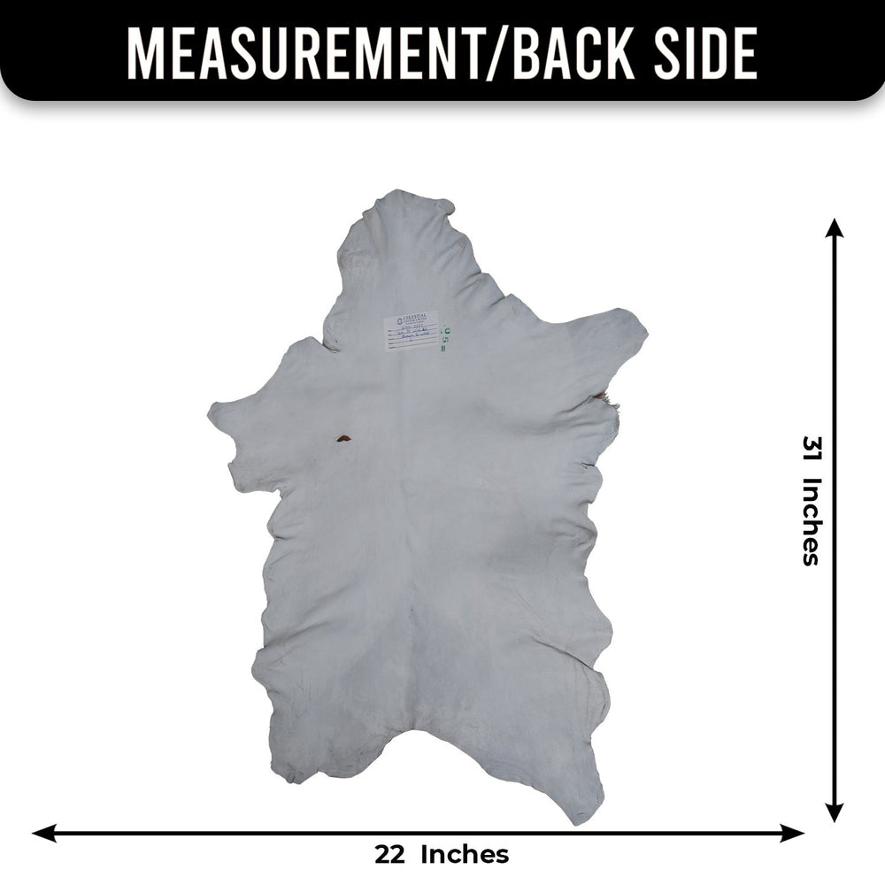 Luxury Brown & White Goat Skin Rug with Unique Patterns - Eco-Friendly - Hypoallergenic for Living Room or Bedroom Décor - Celestial Leather Limited