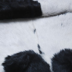 Hair-On Goat Skin Rug - Black and White Design for Unique Living Spaces