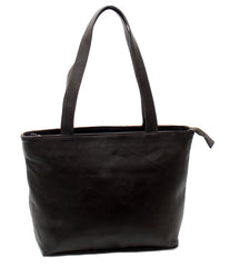 Stylish Brown & White Cowhide Shoulder Bag with Animal Print - Handmade Leather Tote for Women, Spacious - Fashionable Everyday Purse