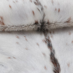 Luxurious Brown & White Goat Skin Rug - Handmade Pure Goat Skin Floor Rug - Unique Design - Hypoallergenic & Kid-Friendly - Non-Shedding