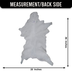 Luxury Grey Goat Skin Rug - Hypoallergenic Non-Shedding Floor Rug with Suede Back for Safety - Handmade Eco-Friendly Home Decor - Celestial Leather Limited