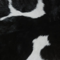 Luxury Handmade Black & White Goat Skin Rug with Unique Colour Variations - Soft, Durable, Hypoallergenic, and Eco-Friendly - Celestial Leather Limited