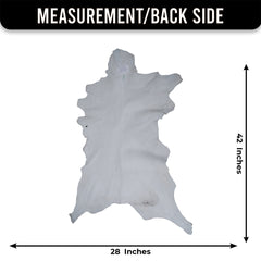 Statement-Making Black & White Goat Hide Rug - Premium Hair-On Goatskin - Modern Sophistication - Natural, Kid - Pet-Friendly