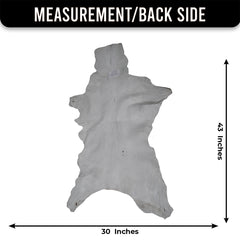 Authentic Hair-On Goat Skin Rug - Rich Dark Brown for Sophisticated Interiors