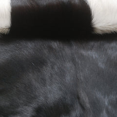 Authentic Hair-On Goat Skin Rug - Black and White Pattern for Luxe Décor
