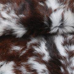 Premium Dark Brown Goat Hide Rug - Soft and Durable for Sophisticated Interiors