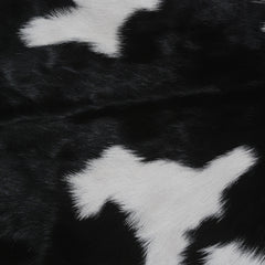 Luxurious Black & White Goat Skin Rug - Décor Floor Rug - Celestial Leather Limited