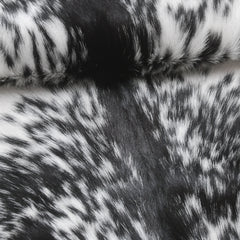 Luxurious Black & White Goat Skin Rug- Home Décor Floor Rug - Celestial Leather Limited