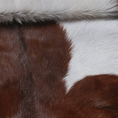 Dark Brown Rug - Soft, Durable, and Eco-Friendly - Handmade Pure Goat Skin Floor Rug - Non-Slip Suede Back