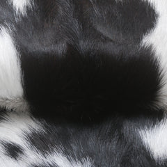 Luxury Handmade Black & White Goat Skin Rug - Soft, Hypoallergenic, Non-Shedding, Sustainable, Eco-Friendly - Perfect for Any Room in Your - Celestial Leather Limited