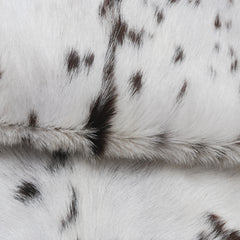 Luxury Brown & White Genuine Goat Hide Rug | Handcrafted Hair-On Goatskin | Eco-Friendly - Hypoallergenic | Premium Natural Goat Skin Rug