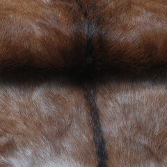Goat Skin Rug: Tri-Color genuine Goat hide rug