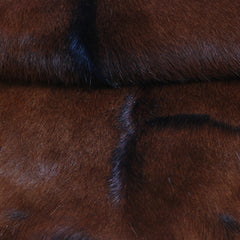 Luxurious Brown & White Goat Skin Rug - Soft, Durable, and Eco-Friendly - Handmade Pure Goat Skin Floor Rug - Non-Slip Suede Back