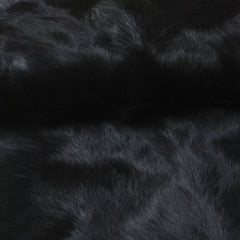 Luxurious Black & White Goat Skin Rug - Unique Natural Pattern - Celestial Leather Limited