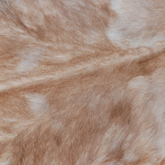 Luxurious Handmade Brown & White Goat Skin Rug | Soft, Kid & Pet-Friendly, Non-Shedding | Natural, Eco-Friendly Rustic Charm | Sustainable - Celestial Leather Limited