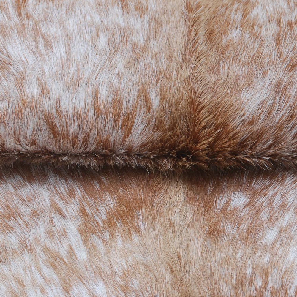 Luxurious Brown & White Goat Hide Rug - Premium Hair-On Skin, Unique Handcrafted Patterns - Hypoallergenic - Eco-Friendly - Various Sizes - Celestial Leather Limited