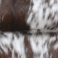 Handcrafted Tri-Color Goat Skin Rug - Soft and Durable for Elegant Interiors