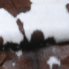 Premium Dark Brown Goat Hide Rug - Soft and Durable for Sophisticated Interiors