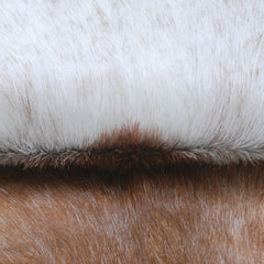 Luxurious Brown and Black Goat Skin Rug - Sustainable Hair-on Goat Hide Rug for Home Décor - Celestial Leather Limited