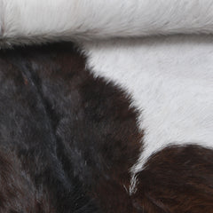 Premium Dark Brown Goat Skin Rug - Durable and Stylish Accent for Any Room