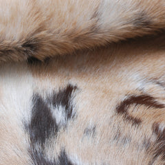 Goat Skin Rug: Tri-Color genuine Goat hide rug