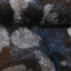Goat Skin Rug: Tri-Color genuine Goat hide rug
