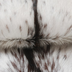 Luxurious Black & White Goat Skin Rug For Wall Décor - Celestial Leather Limited