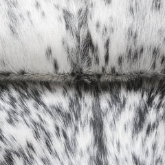 Stylish Black & White Goat Skin Rug - Modern Décor Floor Accent - Hypoallergenic - Eco-Friendly - Unique Statement Piece