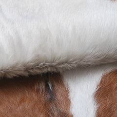 Decorative Dark Brown Goat Skin Rug - Luxurious Touch for Living Spaces