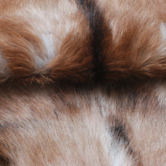 Luxurious Handmade Multicolour Goat Skin Rug - Soft, Kid & Pet Friendly, Hypoallergenic, Non-Shedding, Sustainable - Eco-Friendly