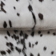 Rustic Black and White Goat Hide Rug - Perfect for Floor or Wall Décor