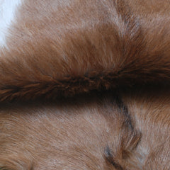 Luxury Brown & White Goat Skin Rug - Handmade 100% Pure Goat Skin - Soft, Non-Shedding, Sustainable & Unique - Eco-Friendly Floor Rug - Celestial Leather Limited