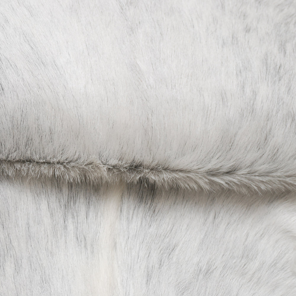 Luxury Grey & White Natural Goat Skin Rug - Serene - Tranquil Wall Decor - Sustainable, Eco-Friendly, Non-Slip Backing - Hypoallergenic - - Celestial Leather Limited