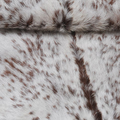 Luxurious Dark Brown Goat Skin Rug - Genuine Hair-On Leather for Elegant Décor