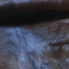 Luxurious Dark Brown & White Goat Skin Rug - Handmade from 100% Pure Goat Skin, Non-Shedding, Hypoallergenic, Eco-Friendly & Kid-Friendly - Celestial Leather Limited