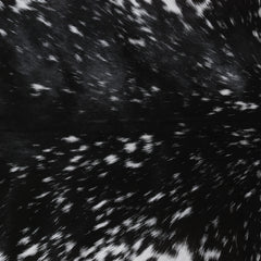 Sophisticated Black & White Genuine Goat Skin Rug - Modern Animal Hide Décor for Home - Hypoallergenic, Sustainable, Unique Pattern - Celestial Leather Limited