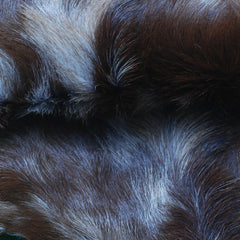 Premium Dark Brown Goat Skin Rug - Durable and Stylish Accent for Any Room